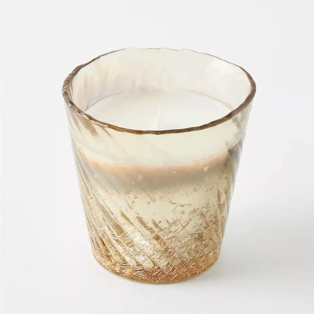 Liquid Gold Glass Candle